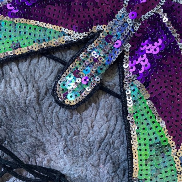 Butterfly Babe Shimmer Sequin Top - Picture 9 of 11